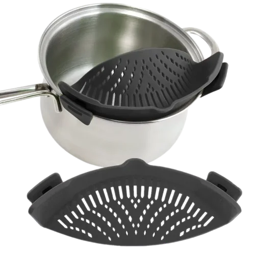 Colador de olla con ganchos